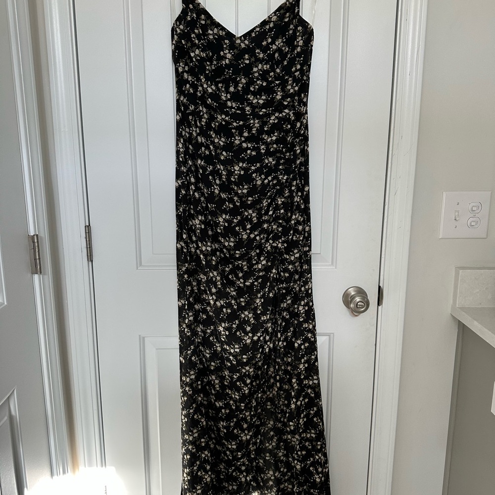 Floral Black Maxi Dress